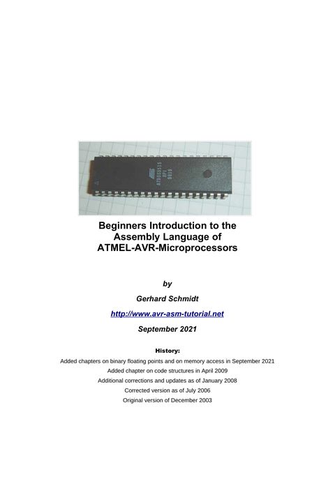 Beginners Introduction to the Assembly Language of ATMEL-AVR-Microprocessors