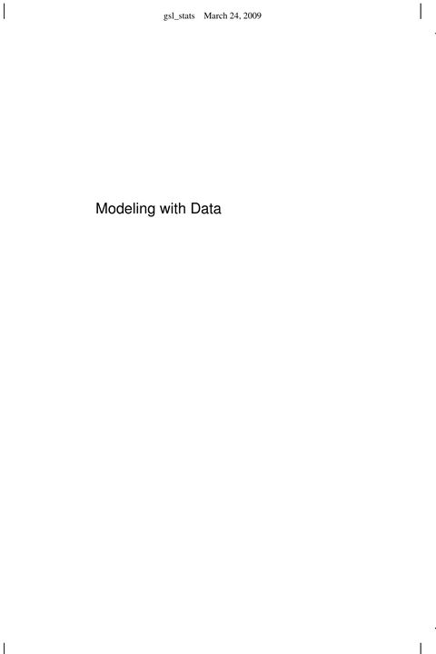 Modeling with Data