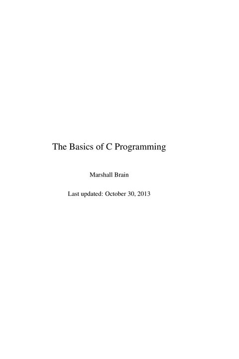 The Basics of C Programming