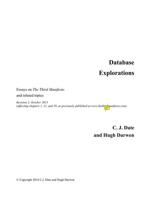 Database Explorations