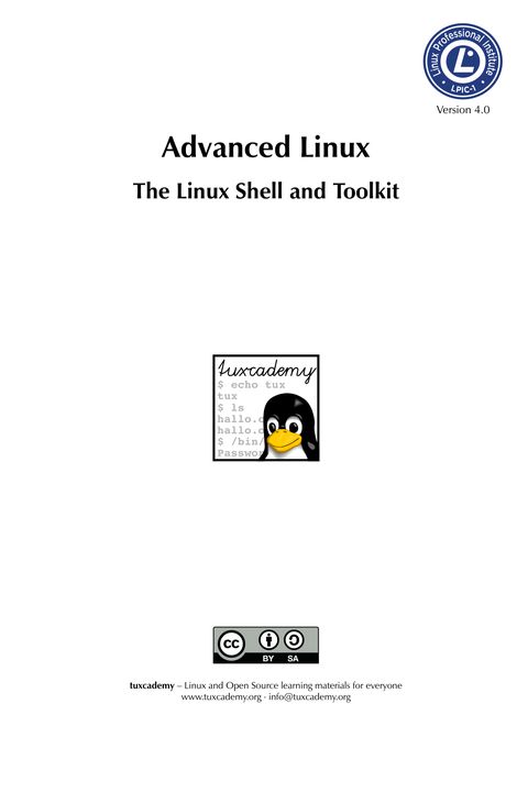 Advanced Linux :The Linux Shell And Toolkit