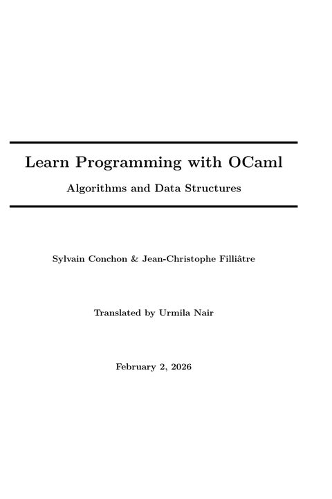 Learn Programming with OCaml: Algorithms and Data Structures