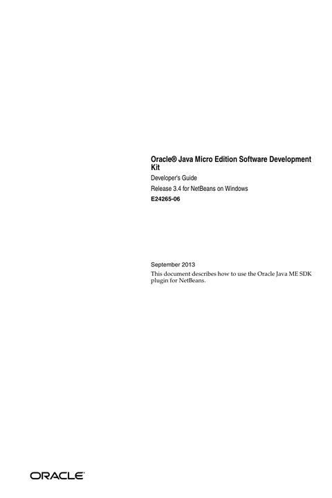 Java ME 3.4 Developer's Guide for NetBeans on Windows