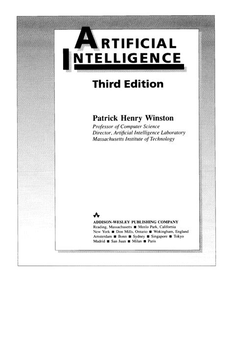 Artificial Intelligence, 3rd Edition (1993)