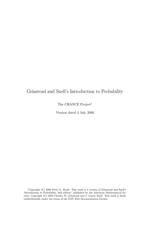Introduction to Probability