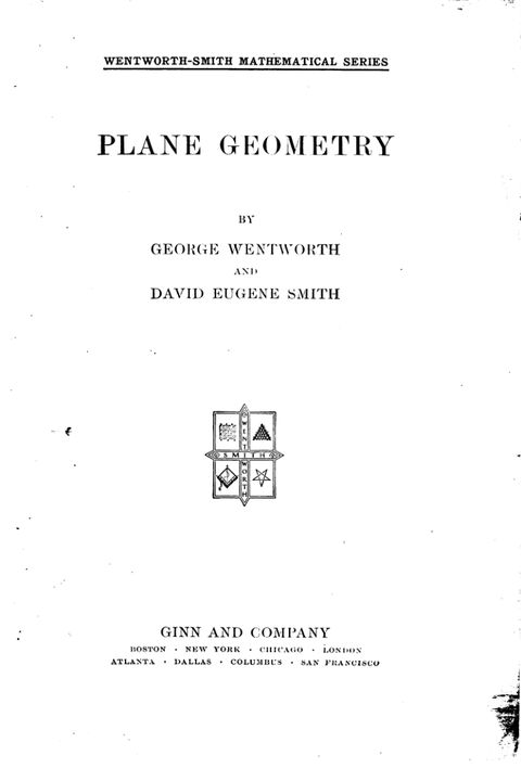 Plane Geometry (1913)