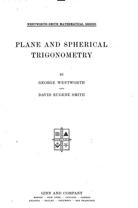 Planes and Spherical Trigonometry (1915)