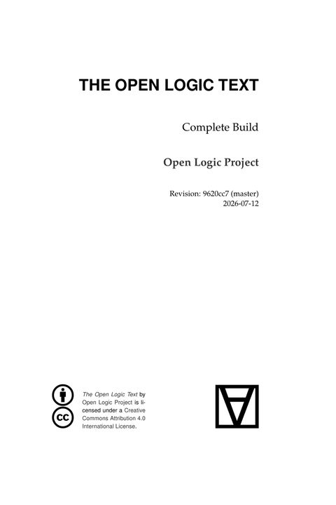 The Open Logic Text