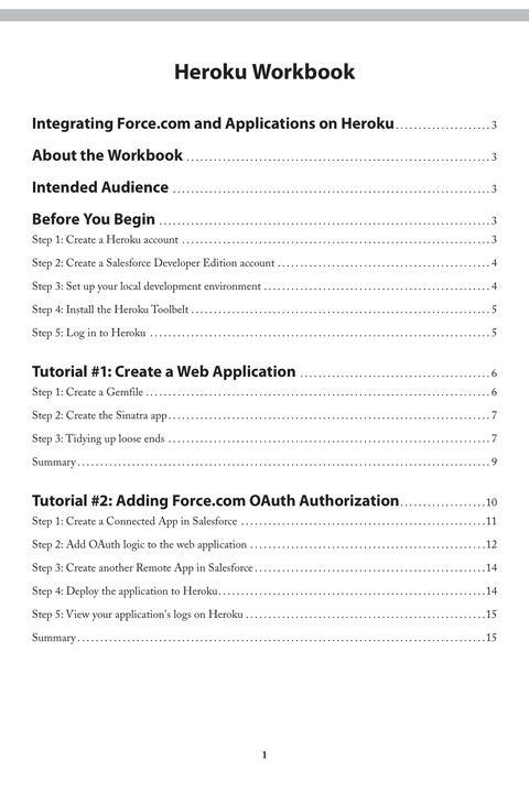 Heroku Workbook