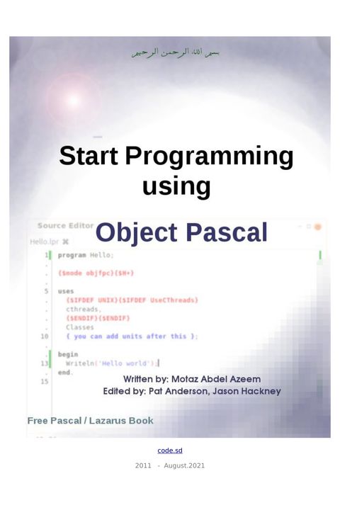 Start Programming using Object Pascal