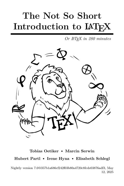 The Not So Short Introduction to LaTeX