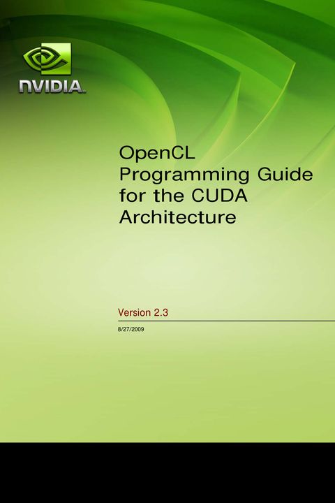 OpenCL Programming Guide for CUDA Architecture